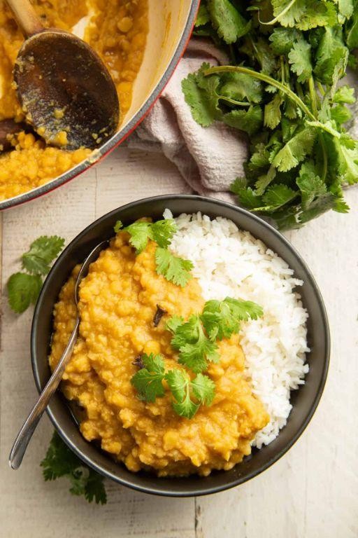 Yellow Dahl with Fresh Coriander