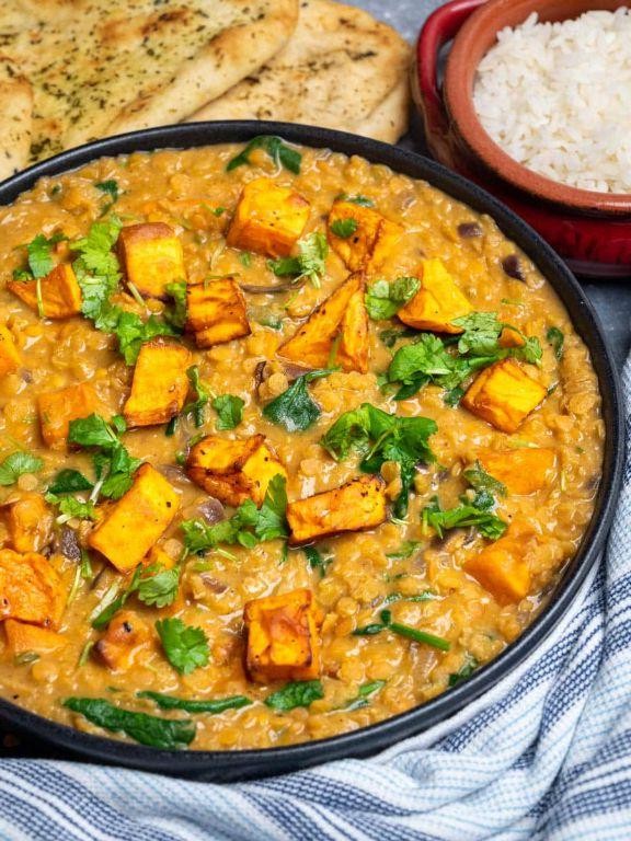 Yellow Dahl with Sweet Potatoes