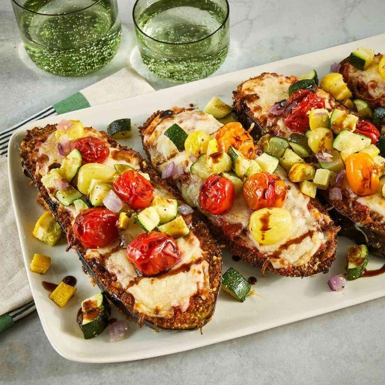 Yellow Squash Eggplant Parmesan