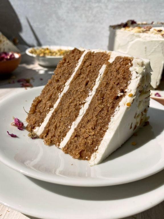 Yuca Flour Cake with Coconut Frosting