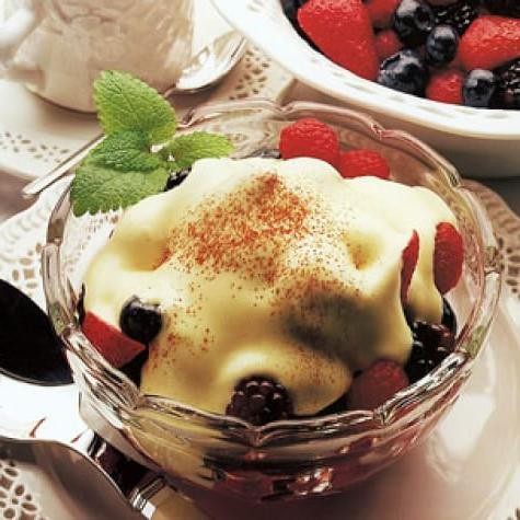 Zabaglione with Fresh Berries