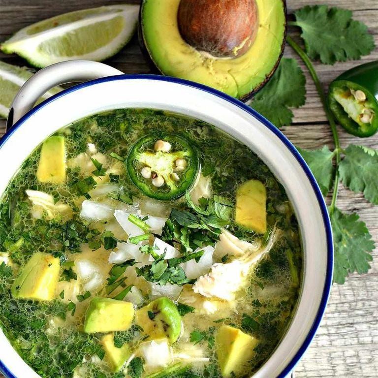 Zesty Avocado and Lime Chicken Soup