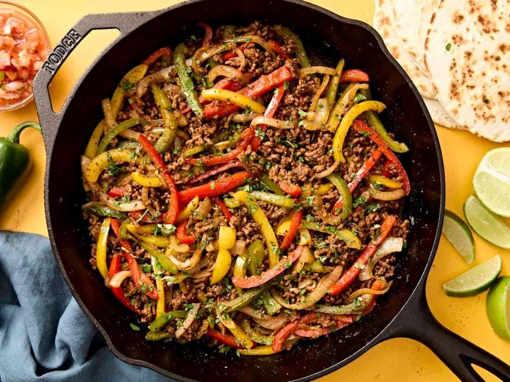Zesty Beef Fajitas with Bell Peppers