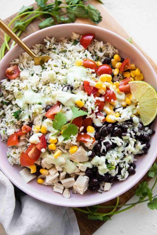 Zesty Cilantro Lime Rice Salad