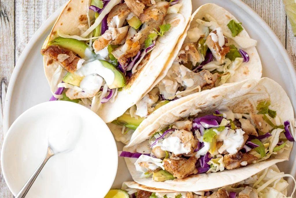 Zesty Fish Tacos with Lime Crema