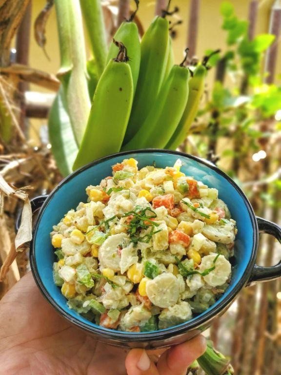 Zesty Green Banana Salad