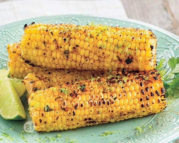 Zesty Grilled Lime Cilantro Corn