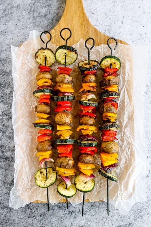 Zesty Grilled Veggie Skewers