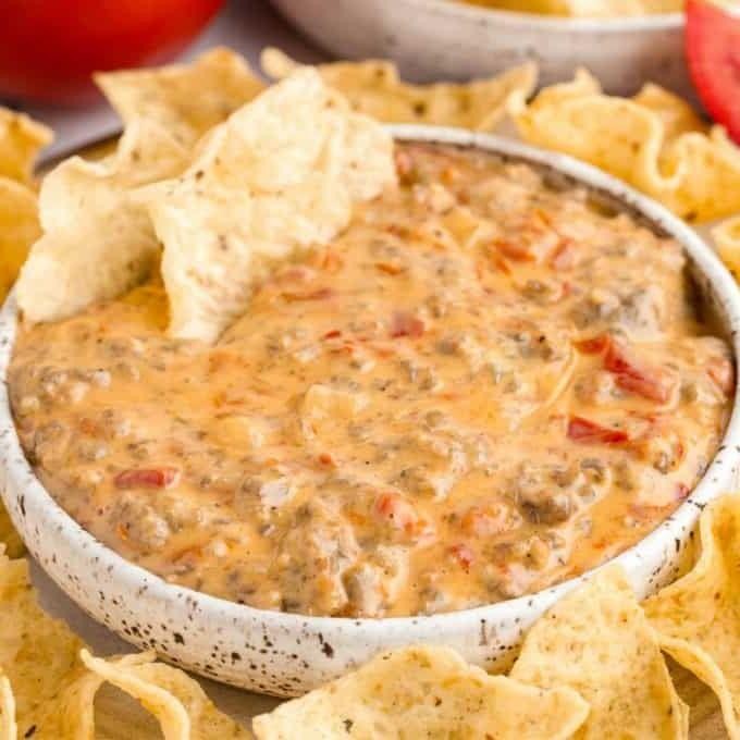 Zesty Italian Sausage Velveeta Cheese Dip
