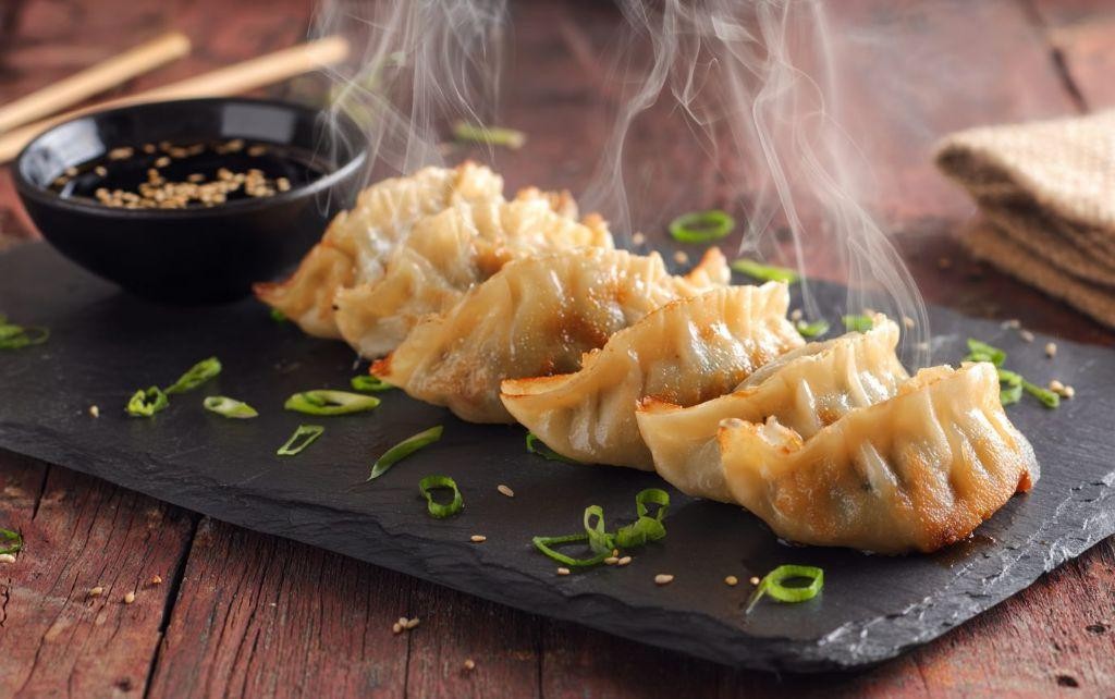 Zesty Korean Ground Pork Filled Dumplings