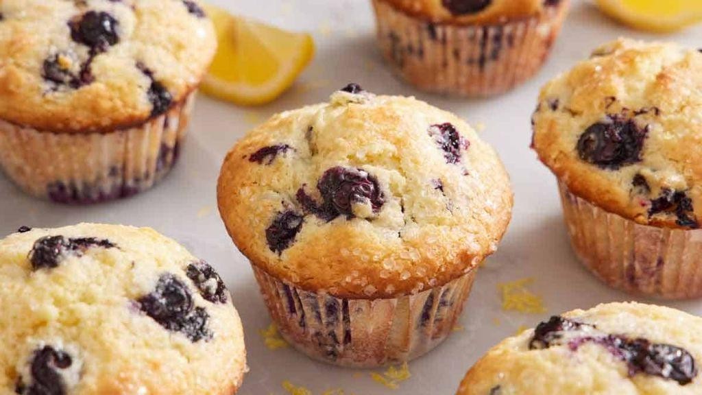 Zesty Lemon Blueberry Muffins