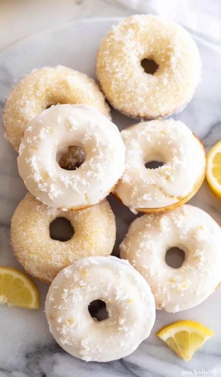 Zesty Lemon Bread Doughnuts