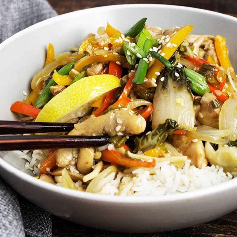 Zesty Lemon Chicken and Bell Pepper Stir Fry
