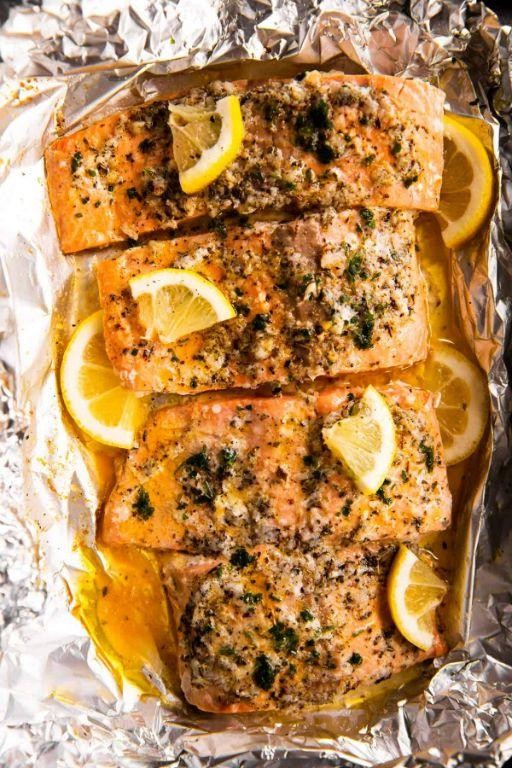 Zesty Lemon Garlic Butter Salmon