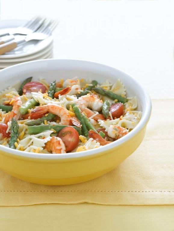 Zesty Lemon Shrimp and Asparagus Pasta Salad