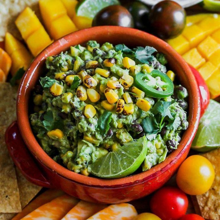 Zesty Lime Black Bean and Avocado Dip