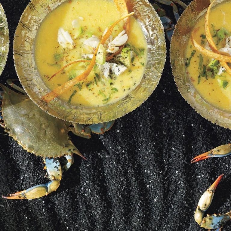 Zesty Lime and Cilantro Crab Chowder
