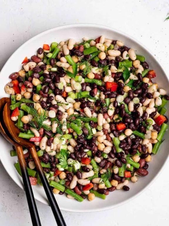 Zesty Lime and Cilantro Five Bean Salad