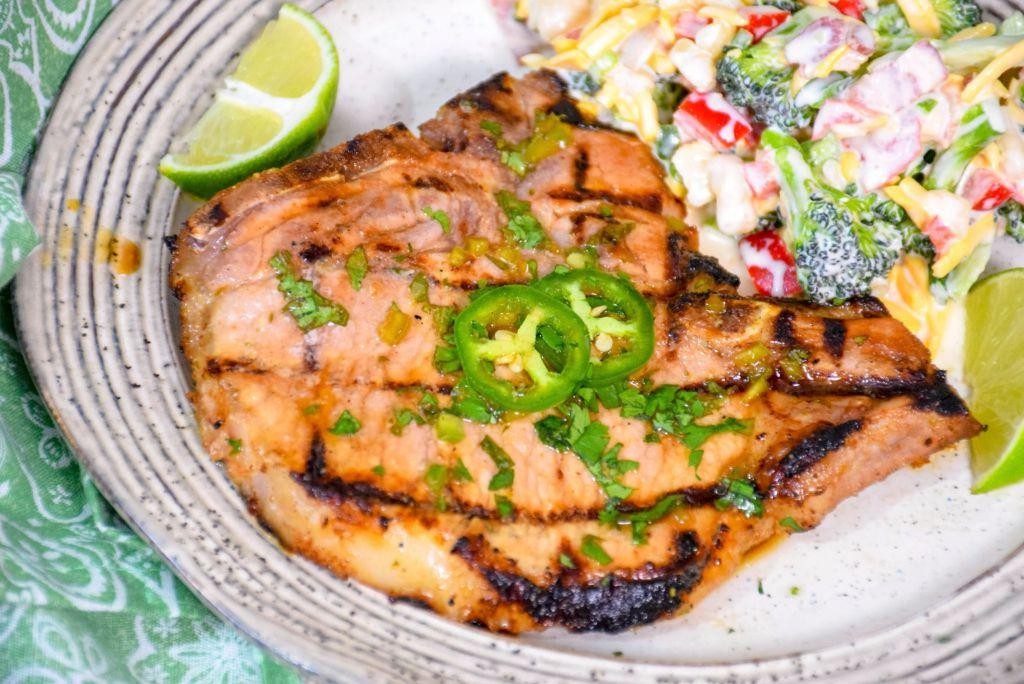 Zesty Lime and Cilantro Keto Pork Chops
