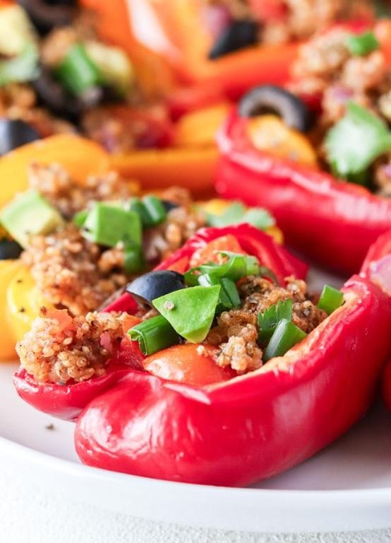 Zesty Quinoa Stuffed Peppers