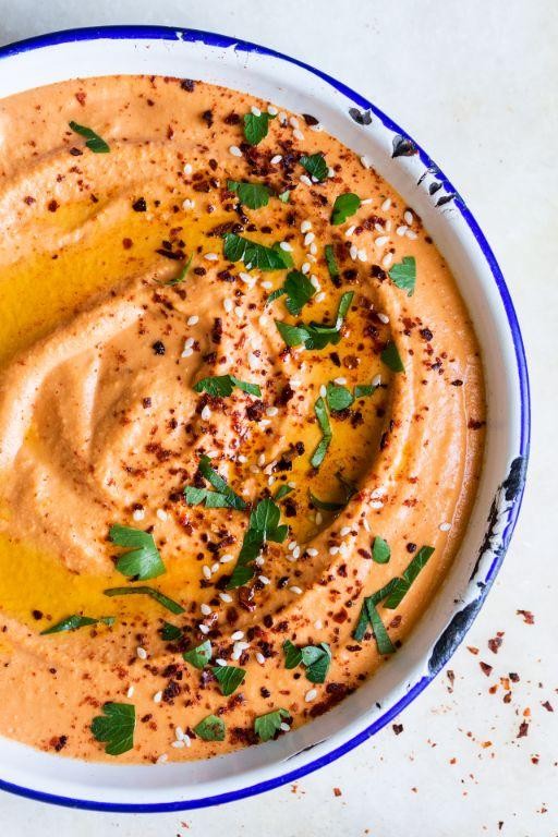 Zesty Red Hot Pepper Hummus