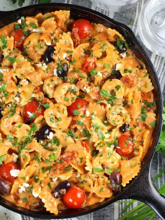 Zesty Shrimp and Sun-Dried Tomato Farfalle