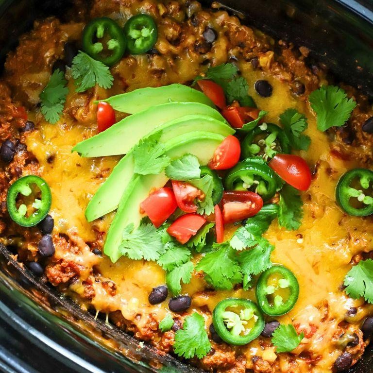 Zesty Slow Cooker Mexican Vegetable Casserole