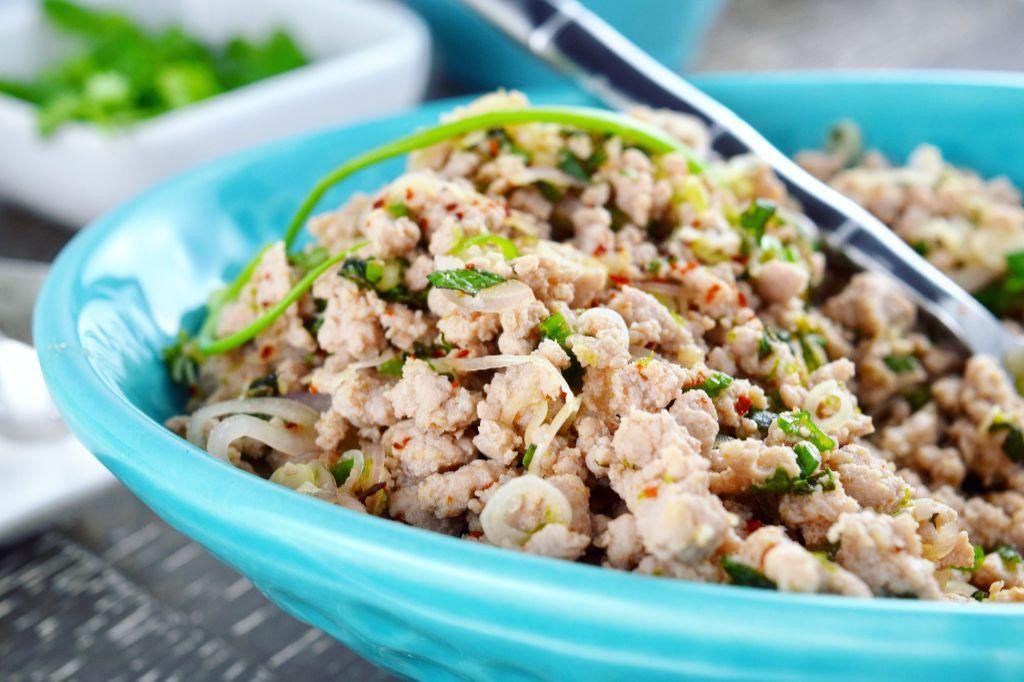 Zesty Turkey Larb with Lime Zest