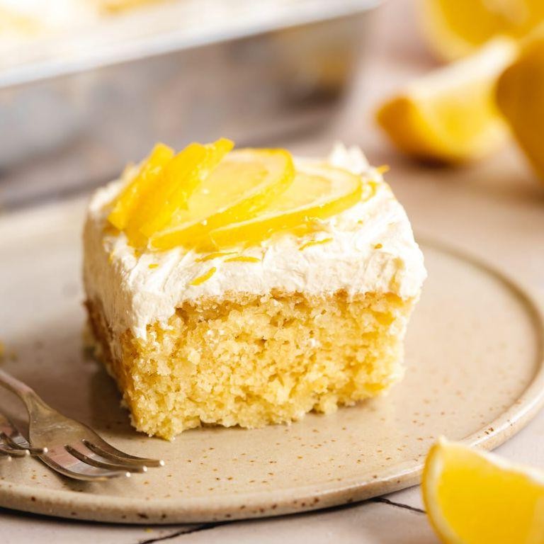 Zesty Vegan Lemon Drizzle Cake
