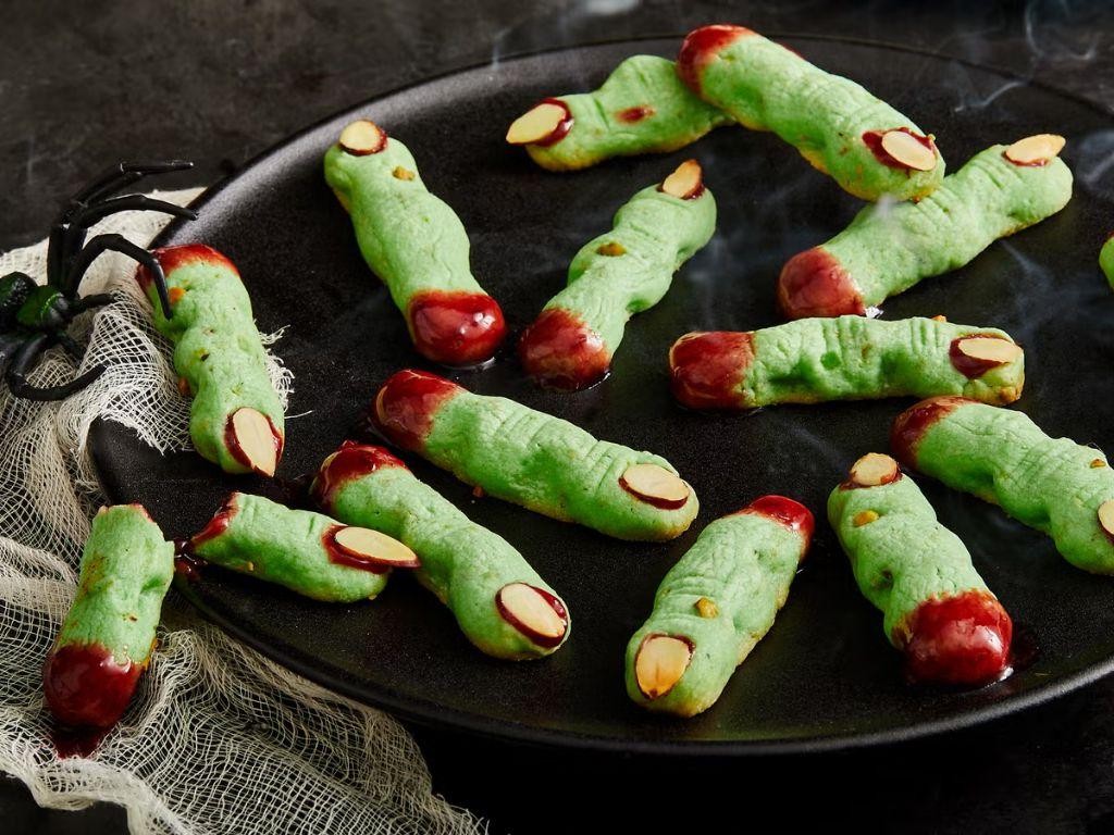 Zombie Finger Almond Cookies