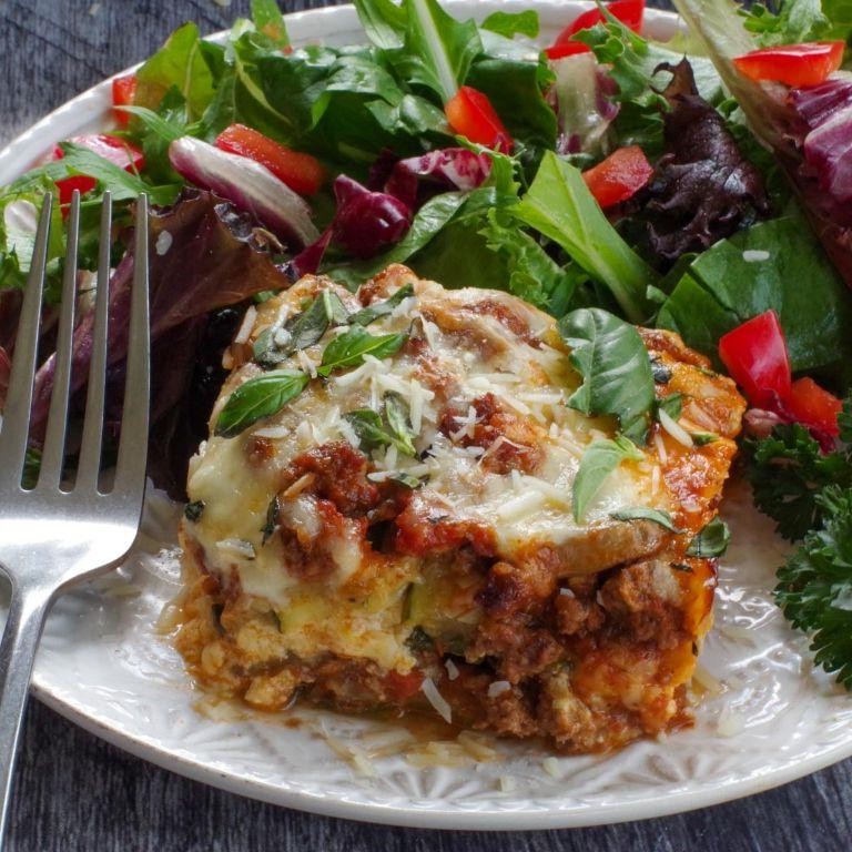 Zucchini Lasagna with Ground Beef