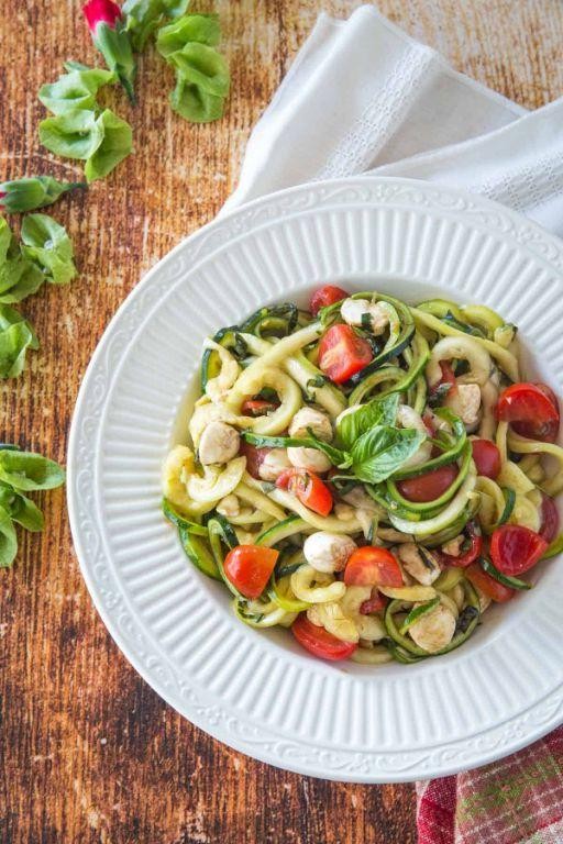 Zucchini Noodle Caprese Twist
