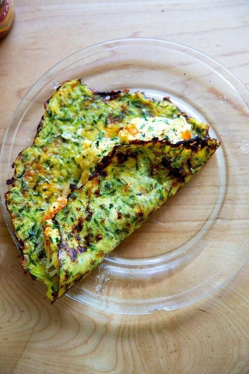 Zucchini and Basil Tortillas