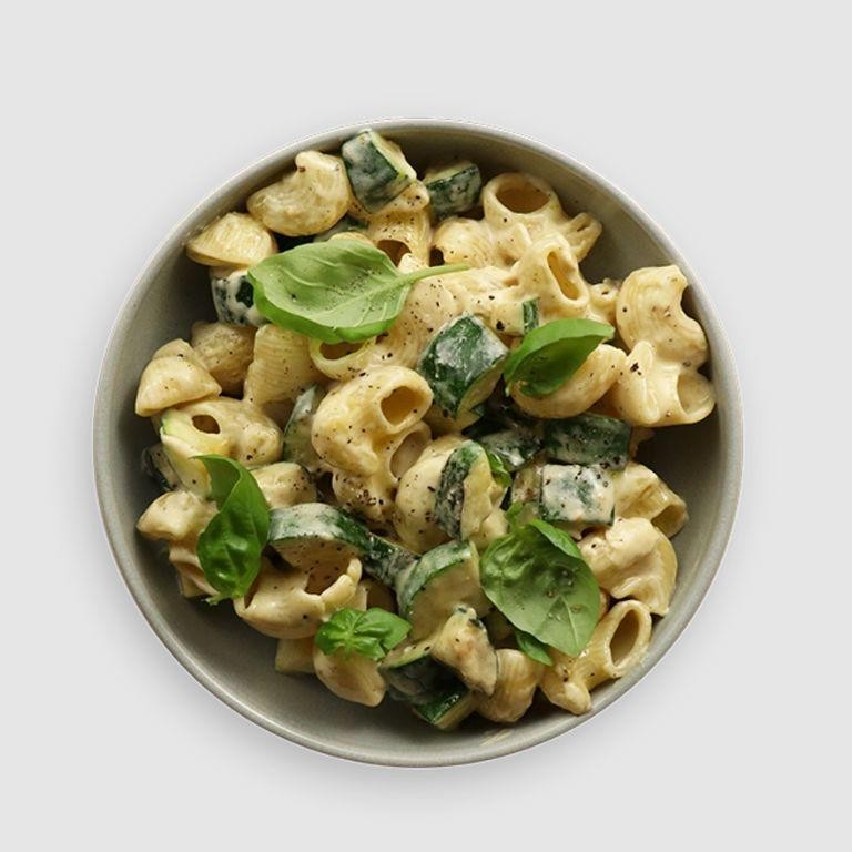 Zucchini and Brie Tagliatelle