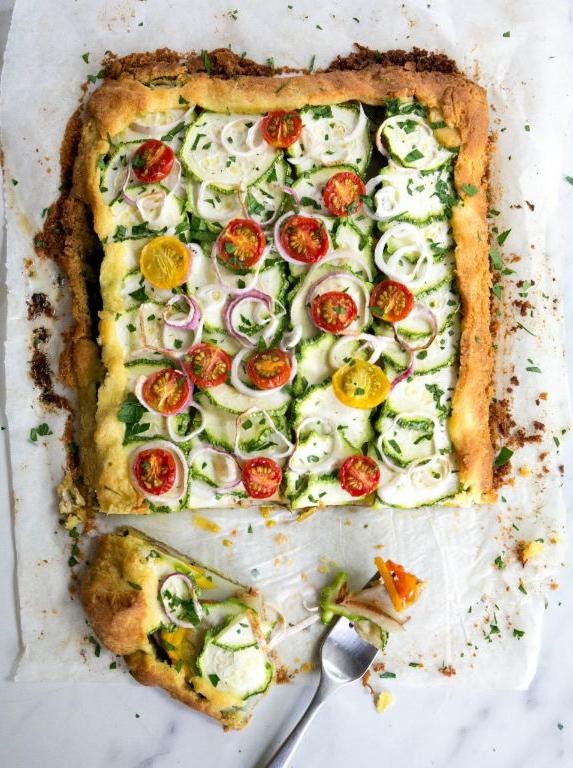 Zucchini and Carrot Flatbread