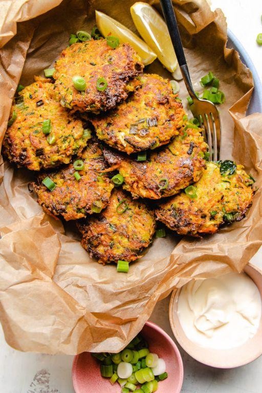 Zucchini and Carrot Fritters