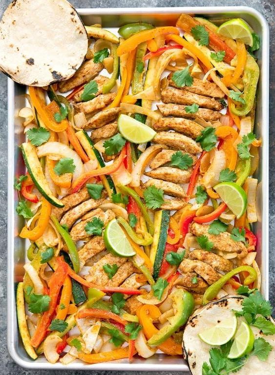 Zucchini and Chicken Fajitas