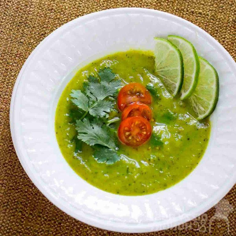 Zucchini and Cilantro Lime Soup