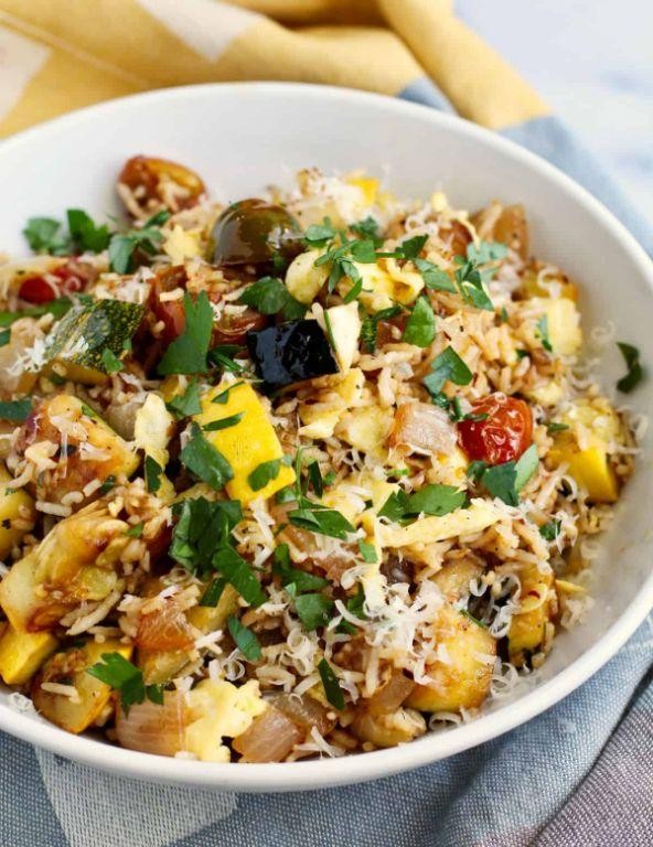 Zucchini and Corn Fried Rice