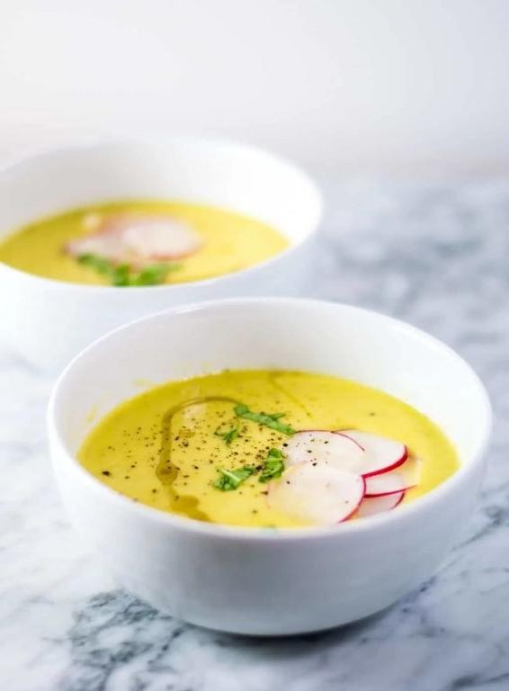 Zucchini and Corn Velouté