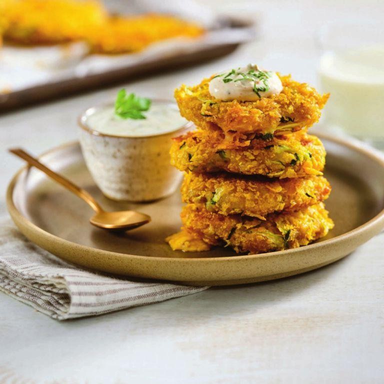 Zucchini and Cream Cheese Fritters