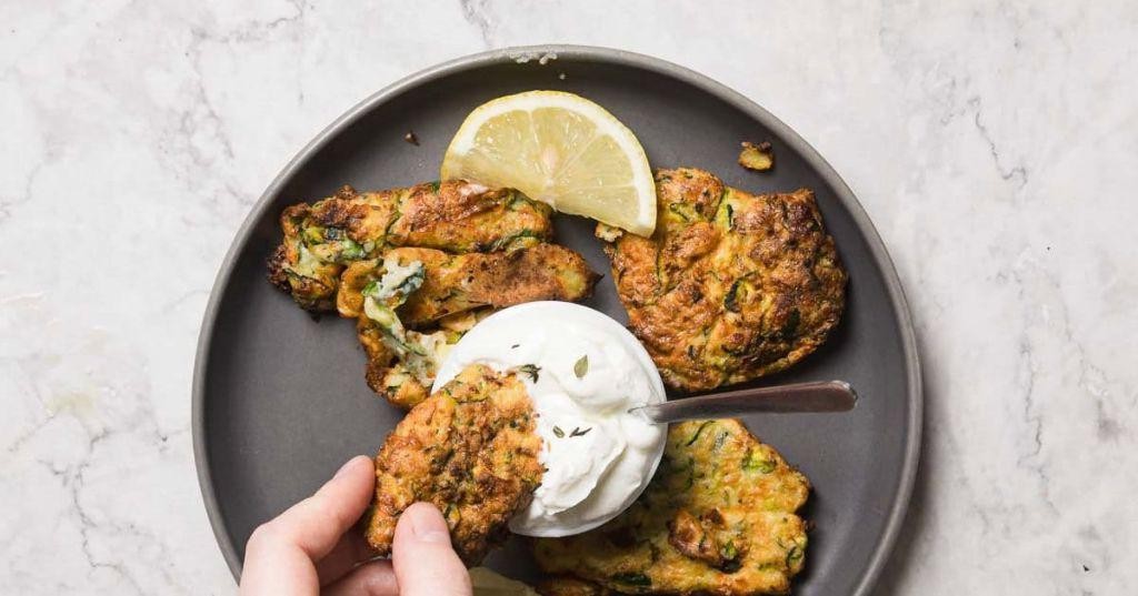 Zucchini and Dill Kefir Fritters