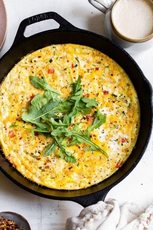 Zucchini and Red Pepper Frittata