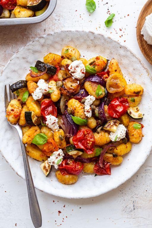 Zucchini and Vegan Gnocchi Bake