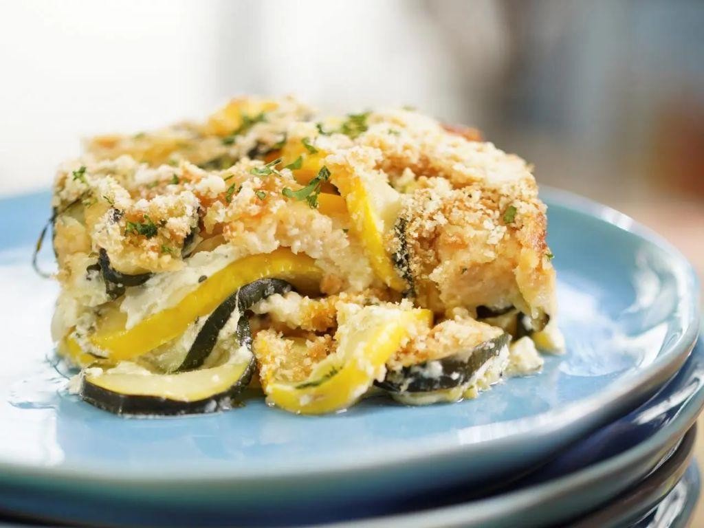 Zucchini and Yellow Squash Gratin