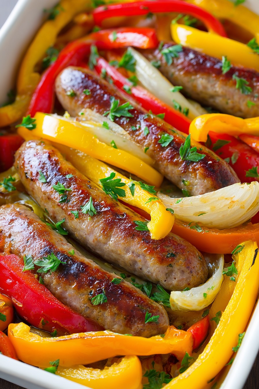 Baked Sausage And Peppers