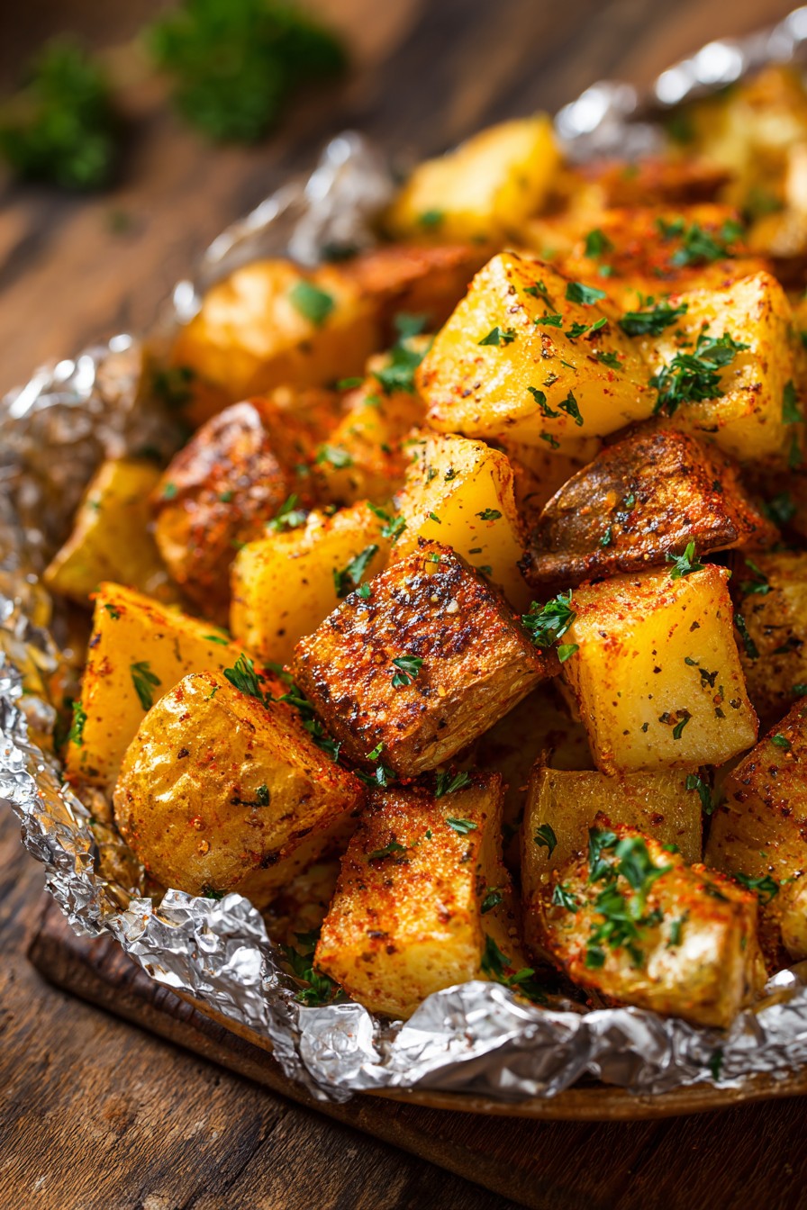 Bbq Potatoes In Foil