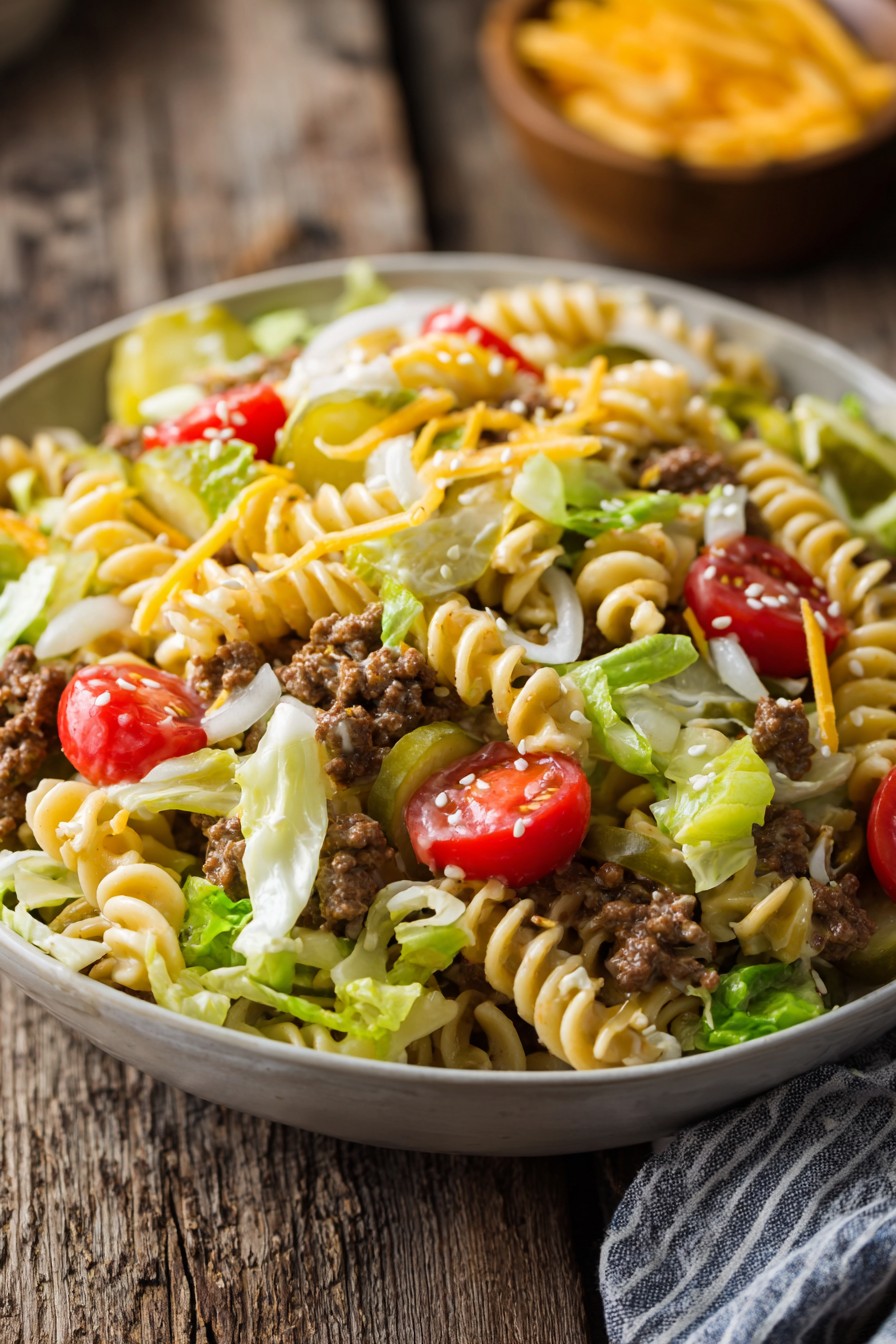 Big Mac Pasta Salad
