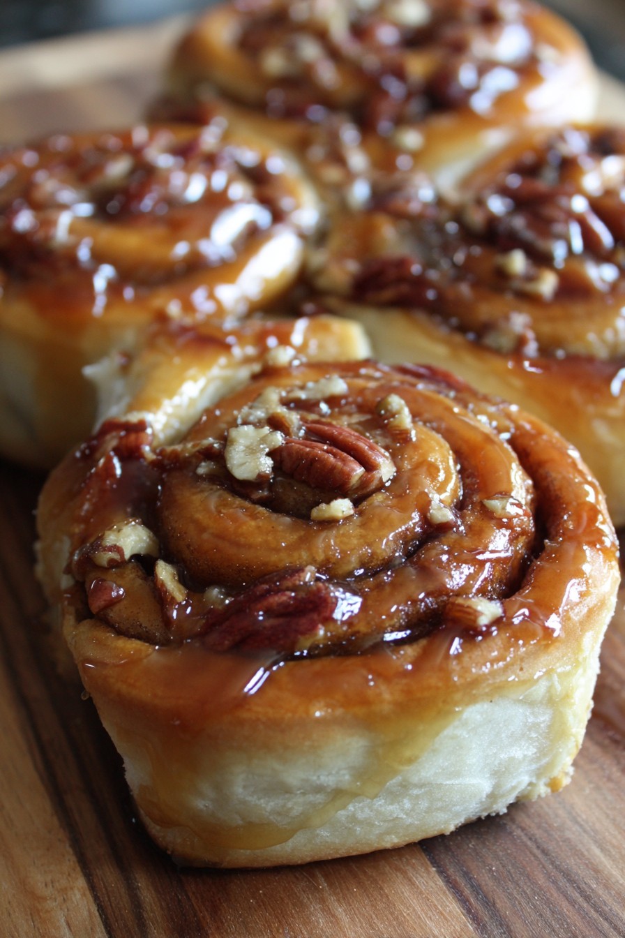 Caramel Pecan Cinnamon Rolls