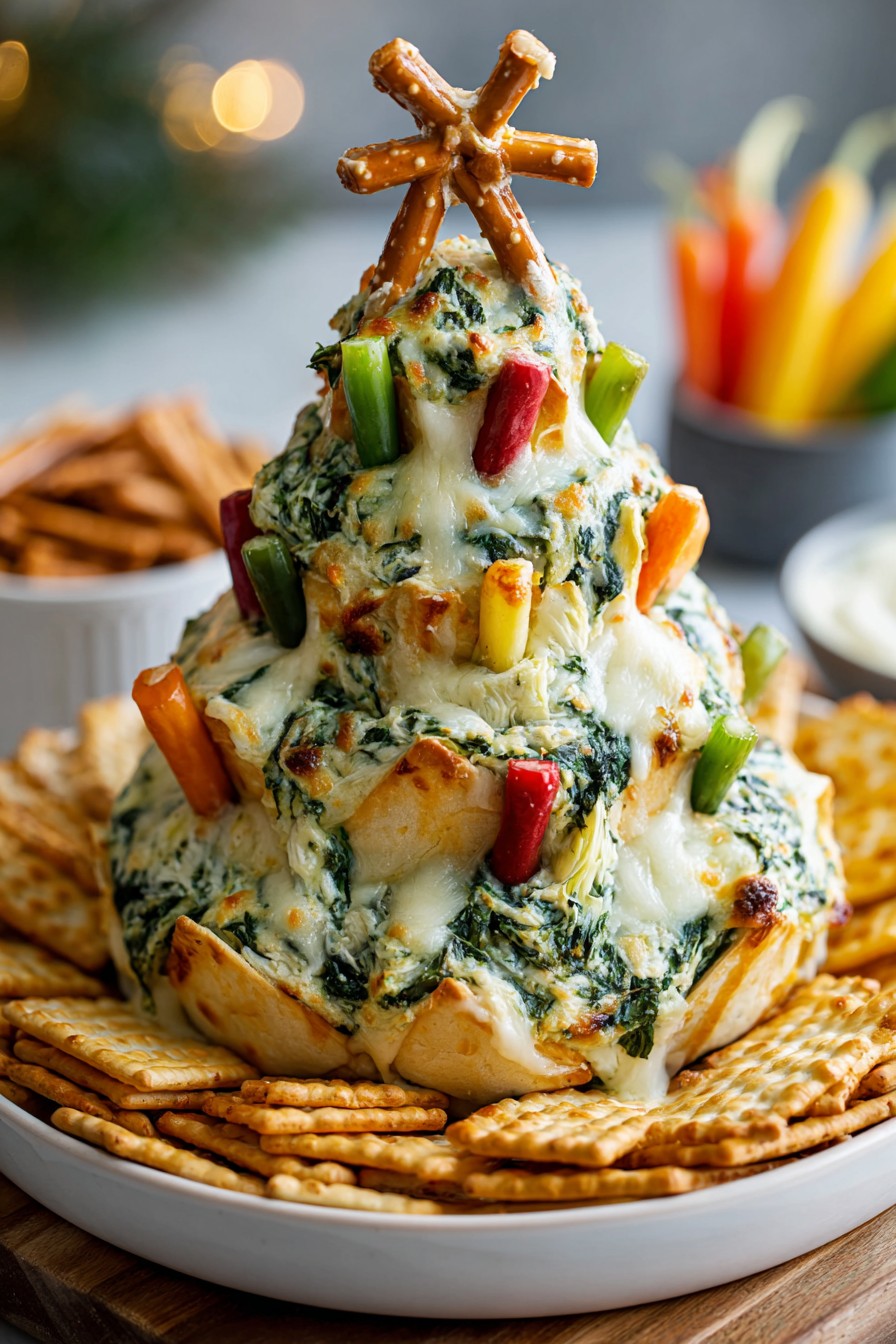 Christmas Tree Spinach Dip
